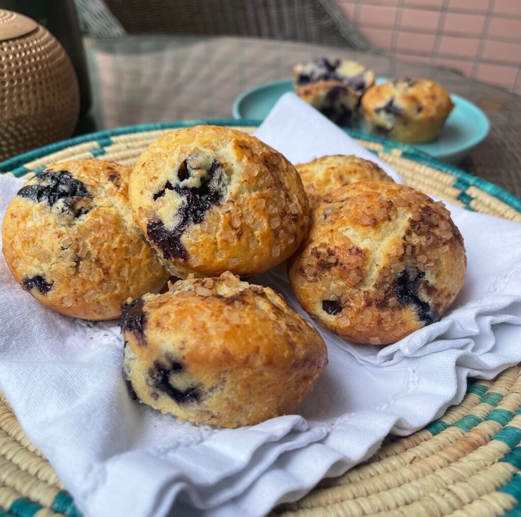 One Bowl Blueberry Muffins

